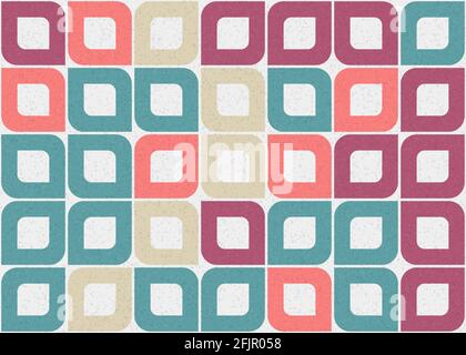Abstract Geometrical generative computational art illustration Stock Vector