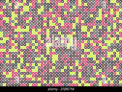 Abstract Geometrical generative computational art illustration Stock Vector
