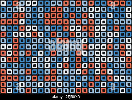 Abstract Geometrical generative computational art illustration Stock Vector