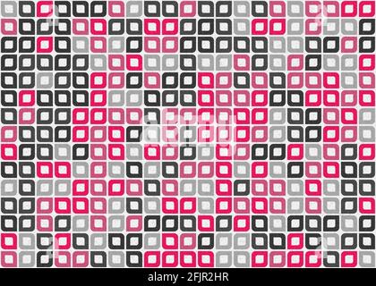 Abstract Geometrical generative computational art illustration Stock Vector