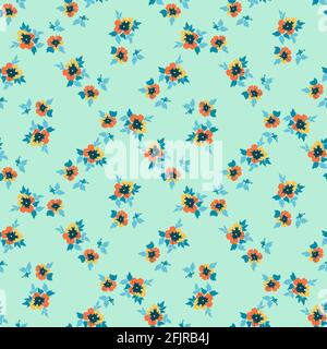 Drawing bloom flowers roses. Floral seamless pattern print. Nature abstract background vector wallpaper. Line art botanical illustration graphic desig Stock Vector