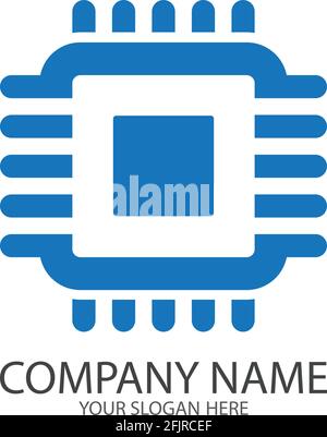 CPU simple vector icon illustration symbol template Stock Vector