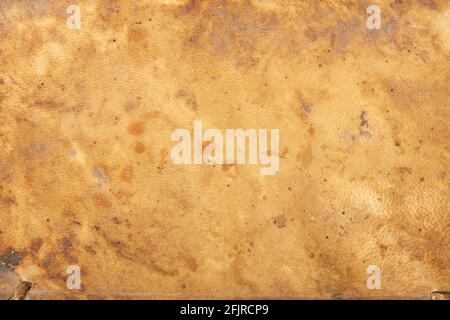 Old, stained leather parchment texture background Stock Photo
