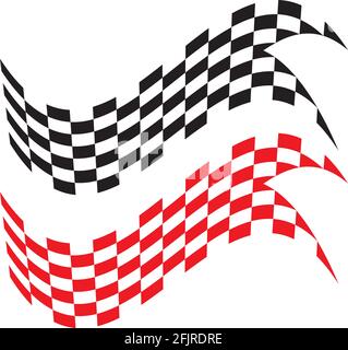 Race flag icon, simple design illustration vector Stock Vector