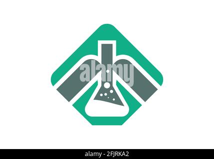 Lab logo design vector template, Creative Lab logo. Stock Vector