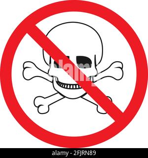 No chemicals or liquids dangerous toxic signs. Perfect for backgrounds, backdrop, sticker, label, icon, sign and symbols. Stock Vector