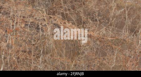 Emperador Marble in brown color with white veining patterns natural marble polished surface Stock Photo