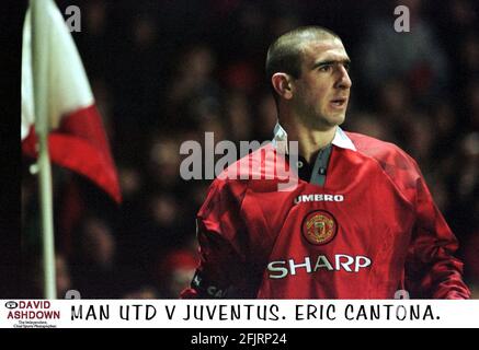 Eric Cantona playing for Manchester United Stock Photo