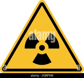 Radioactive Material Warning sign. Safety symbols and signs. Stock Vector