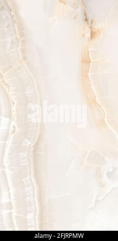 cream color onyx marble design with polished finish high resolution image use for tiles design Stock Photo