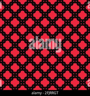 Celtic knot stylish seamless pattern on pink background. Fabric designs and wallpapers. Stock Vector