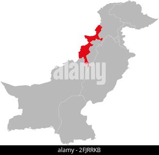 vector administrative and political map of the Pakistani Special ...