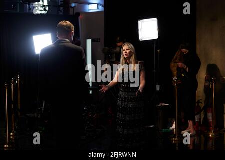 London, UK. 25th Apr, 2021. A screening of the live ABC Telecast of The 93rd Oscars® from the National Film Theatre in London, England, on Sunday, April 25, 2021. (Photo courtesy Paul Clarke/A.M.P.A.S. via Credit: Sipa USA/Alamy Live News Stock Photo