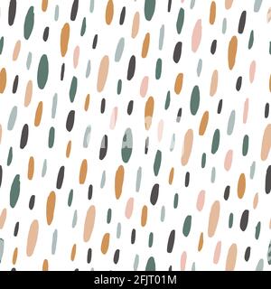 Seamless abstract pattern with hand drawn elements Stock Vector