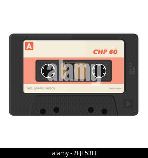 Realistic vector audio cassettes Stock Vector