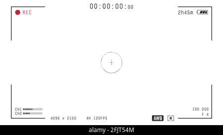 Video camera overlay Stock Vector