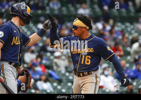 Milwaukee Brewers' Omar Narvaez (10) plays during a baseball game against  the Cincinnati Reds Thursday, Sept. 22, 2022, in Cincinnati. (AP Photo/Jeff  Dean Stock Photo - Alamy