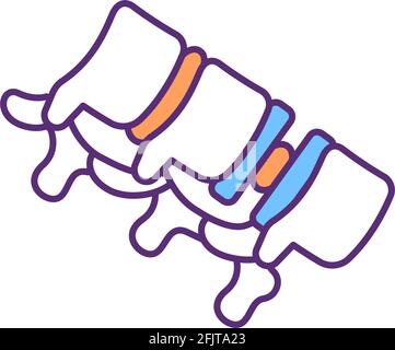 Neuroprosthesis RGB color icon Stock Vector