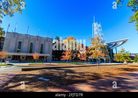 RALEIGH, NC, USA - NOVEMBER 24: Talley Student Union and Reynolds Coliseum on November 24, 2017 at North Carolina State University in Raleigh, North C Stock Photo