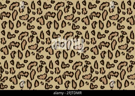 Leopard background, abstraction. Vector illustration. Stock Vector