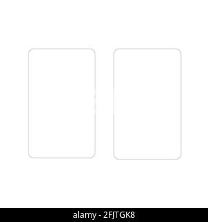Android tuch screen mobile phone vector design. Stock Vector