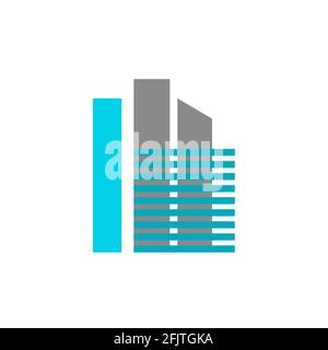 Real estate building and property construction logo and symbols. Stock Vector