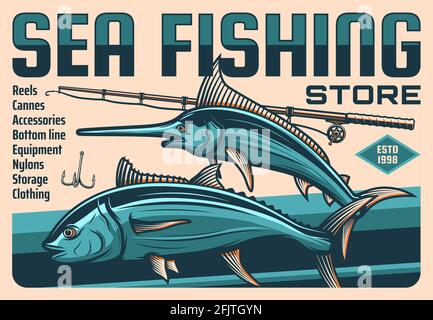 Old tackle shop Stock Vector Images - Alamy