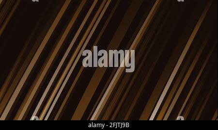 Abstract background with brown rays in chaotic movement in 3d space, wallpaper presentation cover design Stock Vector