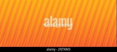 Abstract orange background, gradient diagonal striped texture, wallpaper presentation design horizontal cover Stock Vector