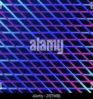 Abstract background with gradient laser neon rays crossing and forming texture on blue backdrop, banner web Stock Vector