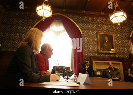 Press conference for Alan John Davies British citizen who has been in a Thailand jail for the past 17 years  pic David Sandison Stock Photo