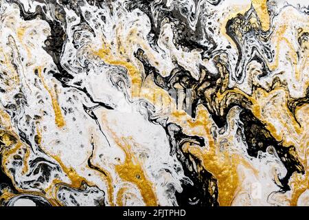 Black and White Creative Painting, Abstract Hand Painted Background, Marble  Texture, Acrylic Painting on Canvas Stock Photo - Image of paint, grunge:  215313860