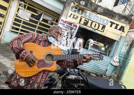 Dominican Republic, Sainto-Domingo, popular quarter of Gualey Stock Photo