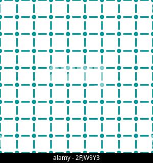 Modern seamless pattern with dot and line isolated on white background  . Stock Vector