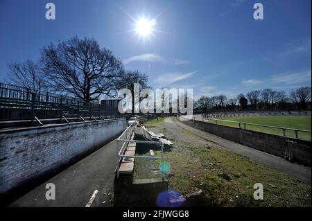 FEATURE ON HERNE HILL VELODROME THE 1948 OLYMPIC VENUE.  PICTURE DAVID ASHDOWN Stock Photo