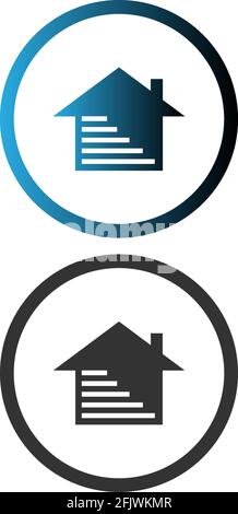 House icon logo simple design template vector illustration Stock Vector