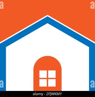House icon logo simple design template vector illustration Stock Vector