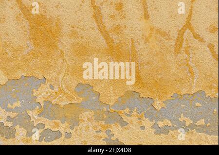 Old concrete wall with crackled paint Stock Photo