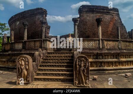 Vatadage in the ancent city Polonnaruwa, Sri Lanka Stock Photo