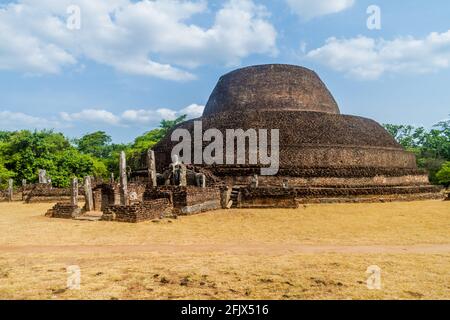 Pabula Vihara Parakramabahu Vihara in the ancient city Polonnaruwa, Sri Lanka Stock Photo