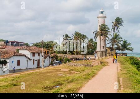 GALLE, SRI LANKA - JULY 12, 2016: Lighhouse in Galle Fort Sri Lanka Stock Photo