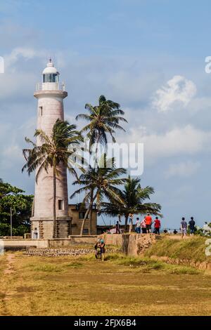 GALLE, SRI LANKA - JULY 12, 2016: Lighhouse in Galle Fort Sri Lanka Stock Photo