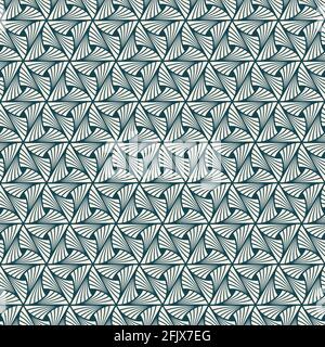 Art Deco feather pattern seamless background Stock Vector