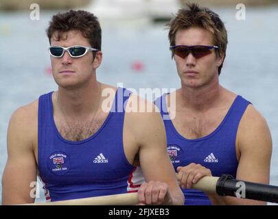 THE OLYMPIC GAMES IN SYDNEY SEPT 2000. ROWING Stock Photo