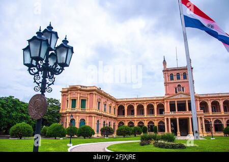 Palacio de López (Government Palace). Asuncion, Paraguay. Stock Photo