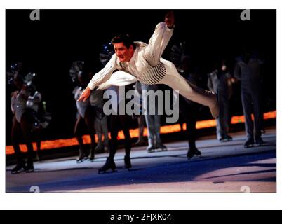 Robin Cousins Ice Skater during a performance of Holiday on Ice in the Brighton Centre. Robin is to retire from performance in a couple of weeks. Stock Photo