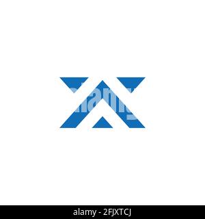 abstract triangle line geometric mountain sky logo vector Stock Vector