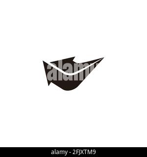 fast arrows check mark design symbol logo vector Stock Vector
