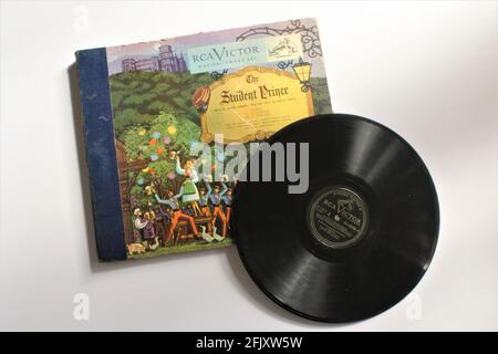 Al Goodman And His Orchestra – The Student Prince music album on vinyl record LP disc. Classical music from the 1950's. RCA label. Stock Photo