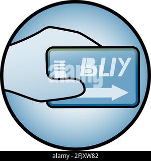 Card buy icon Stock Vector